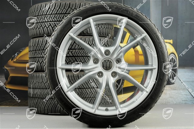 20-inch winter wheels set Carrera S (IV), rims 8,5J x 20 ET49 + 11J x 20 ET78 + NEW Michelin Pilot Alpin PA4 N1 winter tyres 245/35 R20 + 295/30 R20