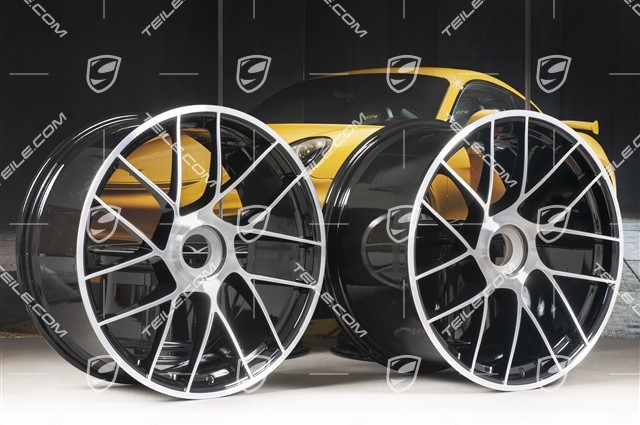 20-inch wheel rim set Turbo Sport III, central lock, 9J x 20 ET51 + 11,5J x 20 ET56, black