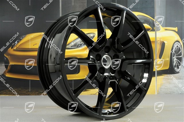 20" wheel rim "Macan SportDesign" 9J x 20 ET26, black high gloss