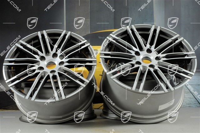 20-inch Turbo III wheel set, front wheels: 9,5 J x 20 ET 65 + rear wheels: 11 J x 20 ET 68