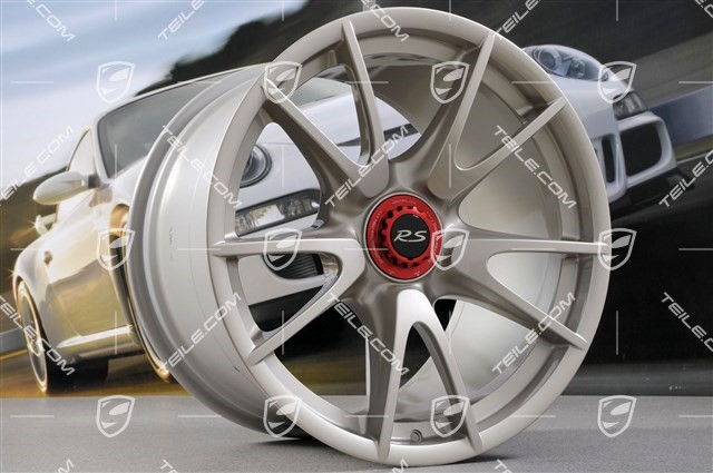 19-inch GT3 II RS 4.0 / GT2 RS wheel set, white gold metallic, front 9J x 19 ET47 + rear 12J x 19 ET48