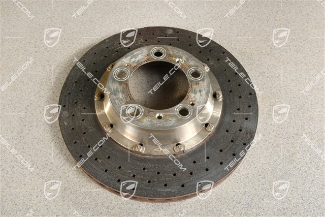 PCCB brake disc, damaged, R