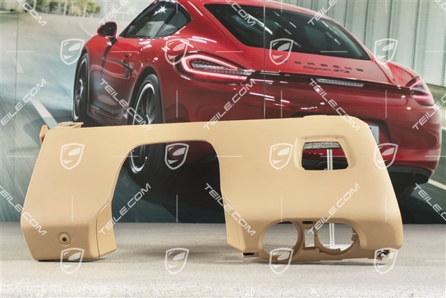 Dashboard trim lower part, Leatherette, Luxor beige, L