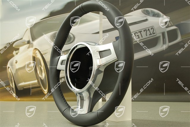 Paddle PDK sport steering wheel, Sport Design, leather, black