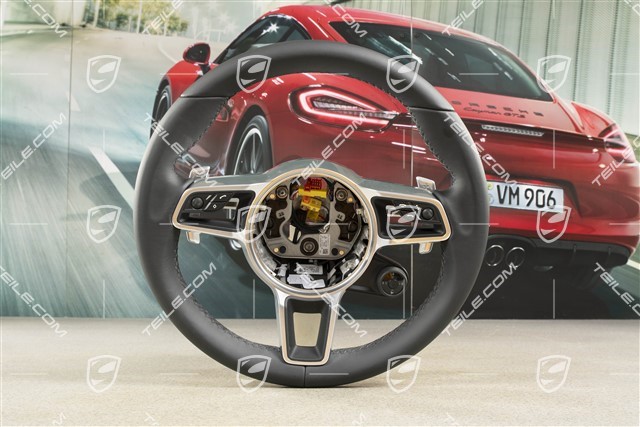 Sports steering wheel, Sport Chrono, Multi-function, heating, leather black