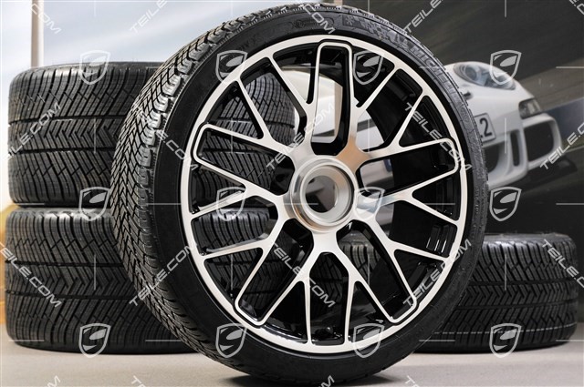 20" Turbo S central locking winter wheel set for Turbo S, wheels 8,5J x 20 ET51 + 11J x 20 ET59 + Michelin Pilot Alpin PA4 winter tyres 245/35 R20+295/30 R20, TPMS