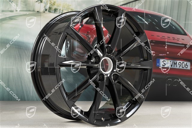 19-inch wheel rim Boxster S, 8J x 19 ET57, black high gloss