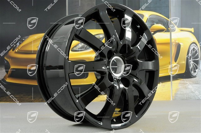 17-inch "Cayenne V6" wheel, 7,5J x 17 ET53, black high gloss