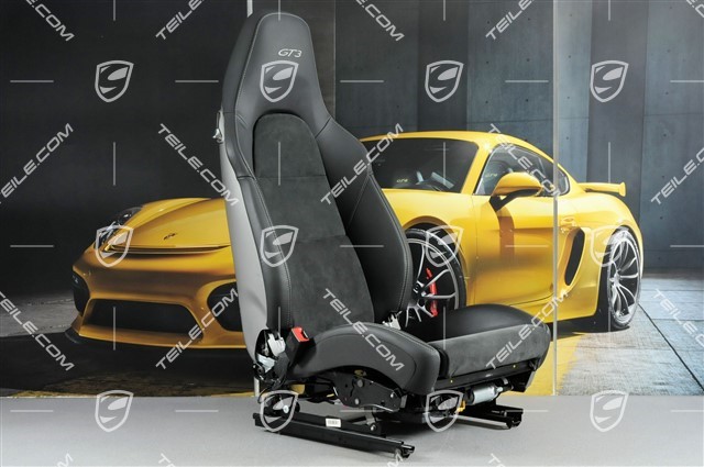 Sport Seat, el. adjustable, 18-way, heating, lumbar, leather/Alcantara, logo GT3, black, L