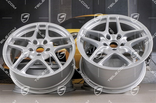 19-inch Carrera S II (Facelift) wheel set, 8J x 19 ET57 + 11J x 19 ET51, for C4 / C4S / Targa4 / Targa4S