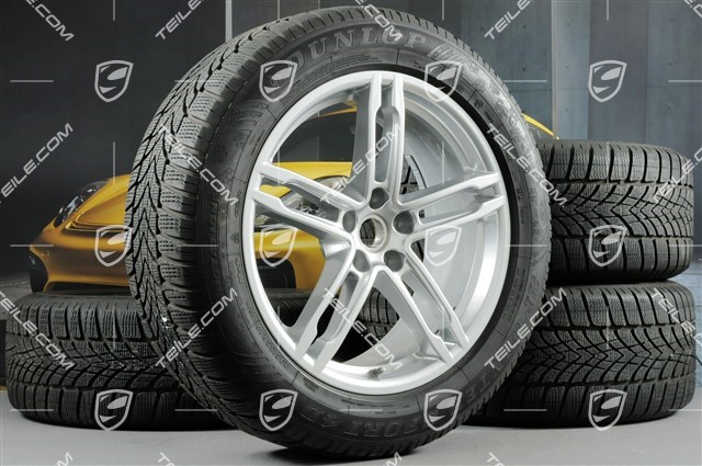 19-inch "Macan Turbo" winter wheels set, rims 8J x 19 ET21 + 9J x 19 ET21 + Dunlop winter tyres 235/55 R19 + 255/50 R19, with TPMS