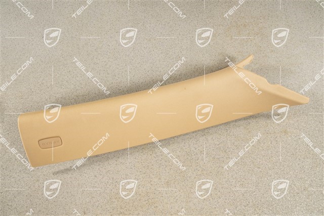A-pillar lining / trim / cover, Upper, cloth Luxor beige, R
