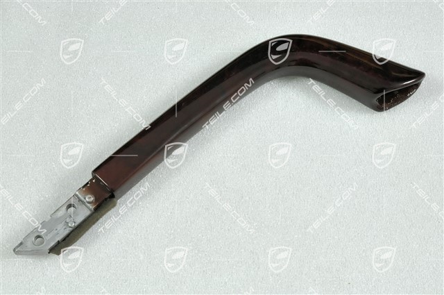 Trim Cover handle, dark wood, L
