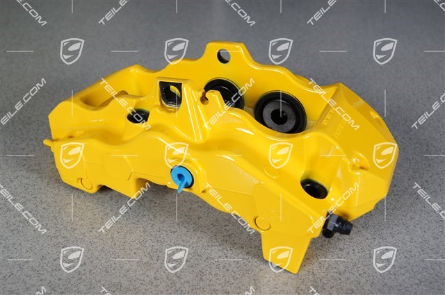PCCB Fixed calliper without pads, for ceramic brakes, yellow, L