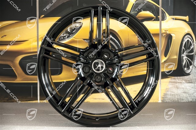 19-inch wheel rim Macan Design, 8J x 19 ET21, black high gloss