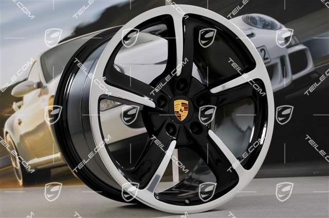 20-inch Sport Techno wheel set, 9J x 20 ET51 + 11,5J x 20 ET48, black high gloss