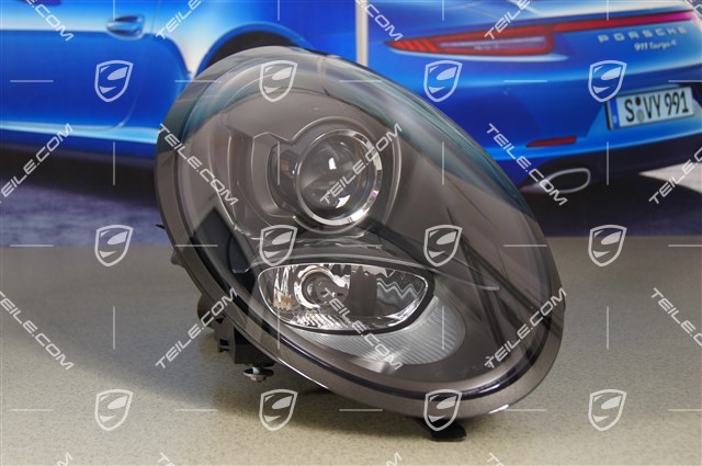 Headlight with dynamic curve light, black, R
