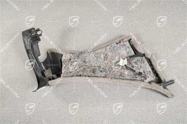Interior carpet linig for Seat belt, Graphite grey, L