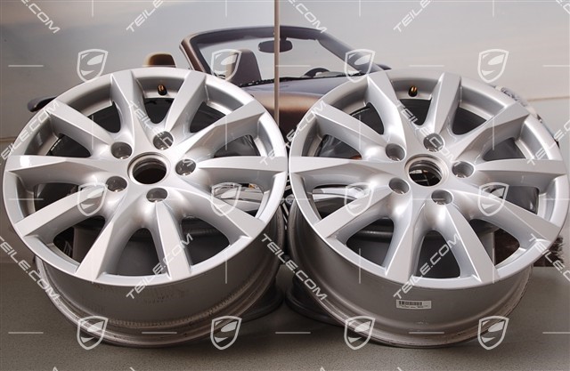 18-inch Cayenne wheel set, 8 J x 18 ET 53