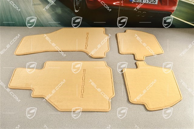 Set of floor mats, 4-piece (996), models with BOSE Sound-System, "savanna" beige