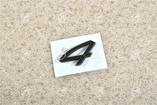 Napis / logo "4", czarny