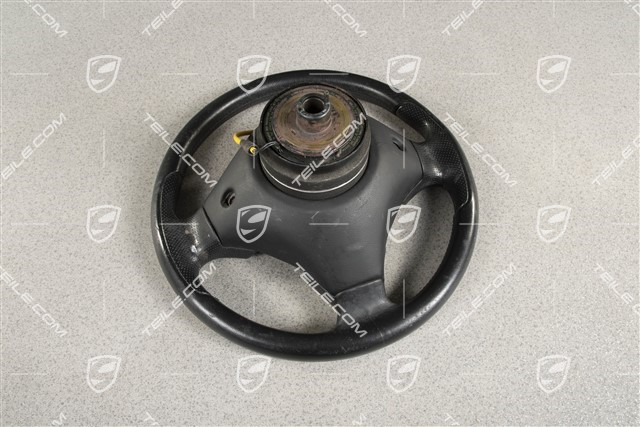 3200AC/GT - 3-spoke steering wheel, black leather