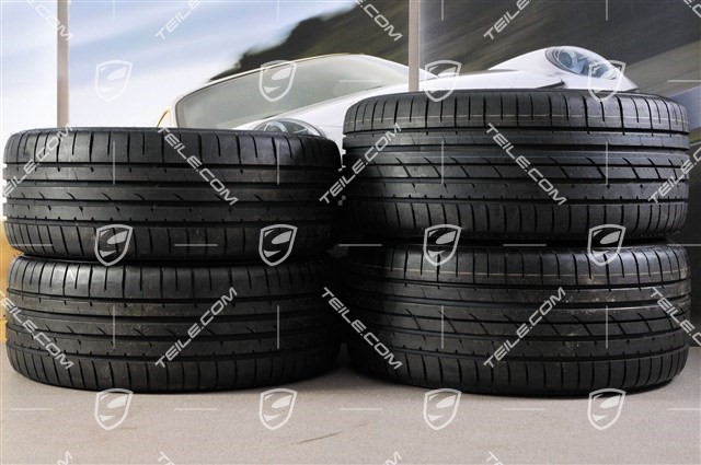19-inch Cayman S summer wheel set, 8J x 19 ET57 + 9,5J x 19 ET45 + NEW summer tyres 235/40 ZR19 + 265/40 ZR19 + TPM