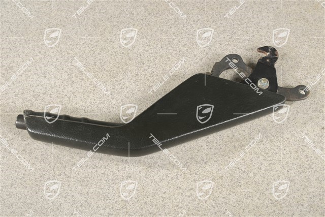 Hand-brake lever, Black leather