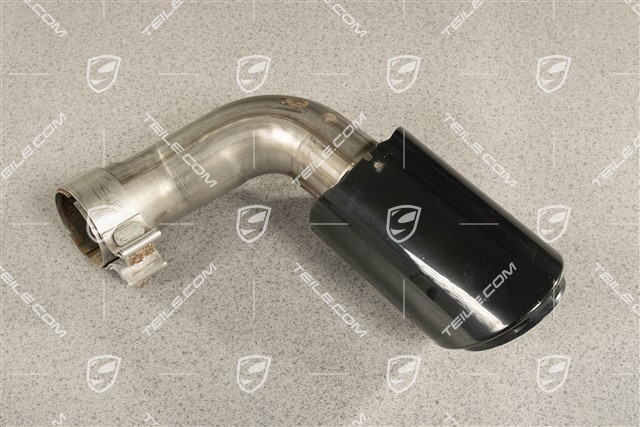 Sport exhaust system tail pipe, black, inner, R