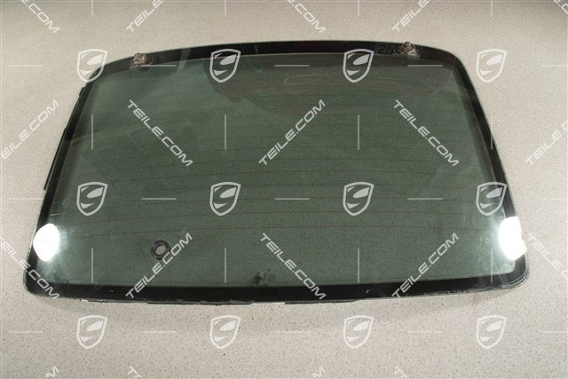Rear window Coupé, with hole for rear window wiper (poor condition)