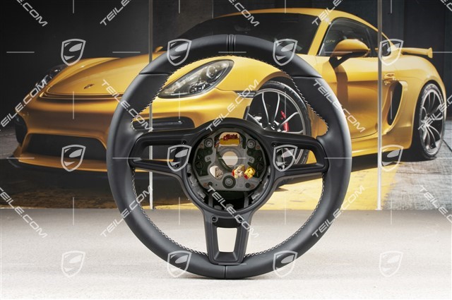 Sports Steering wheel, 911R, leather GT, black/silver