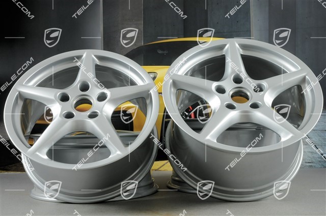 18-inch Carrera III wheel set, 8J x 18 ET57 + 10J x 18 ET58, C2 / C2S