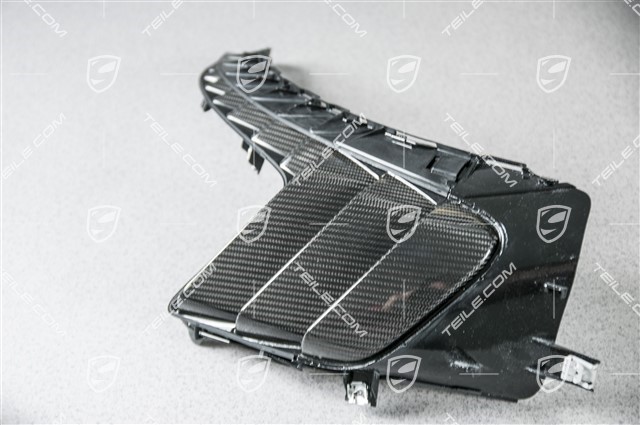 GT2RS frame air inlet, carbon gloss black, L