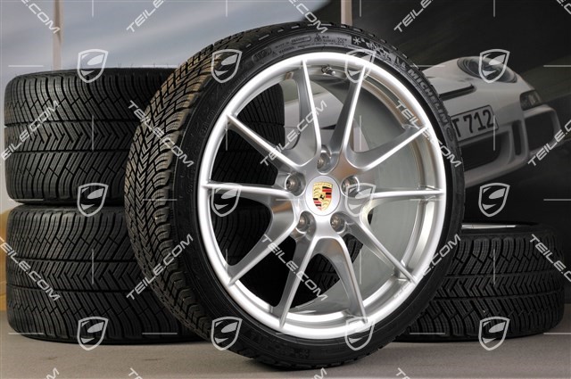 20-inch Carrera S (III) winter wheel set, 8,5J x 20 ET51 + 11J x 20 ET70, winter tyres 245/35 ZR20 + 295/30 ZR20, TPMS