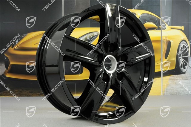18-inch wheel set Cayenne S III, 8J x 18 ET53, black high gloss