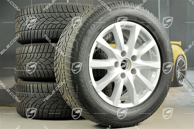 18-inch Cayenne winter wheel set, wheels 8J x 18 ET53 + Dunlop SP Winter Sport 3D tyres 255/55 R18, without TPMS