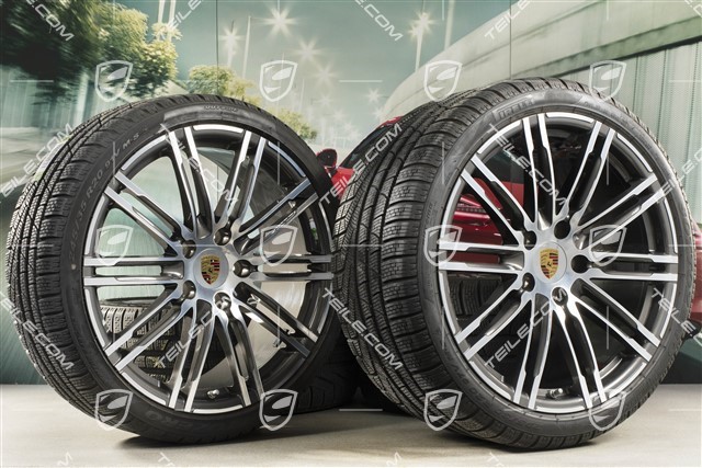 20-inch winter wheels set "Turbo", rims 8,5J x 20 ET51 + 11J x 20 ET56 + Pirelli winter tires 245/35 R20 + 295/30 R20, with TPM