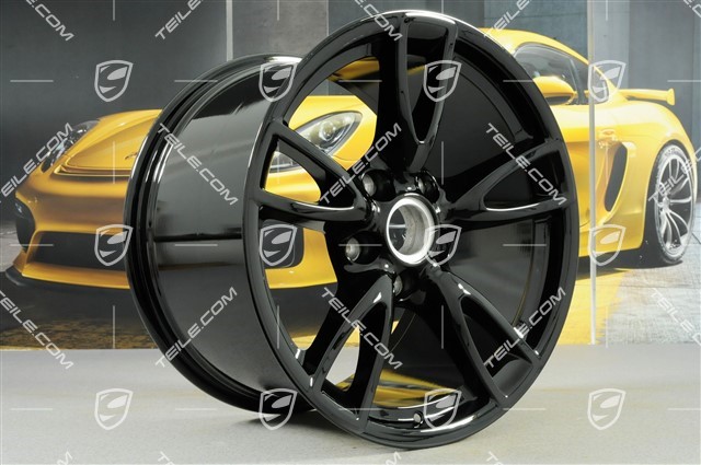 18-inch Carrera IV (facelift) wheel, 11J x 18 ET51, C4/C4S, black high gloss