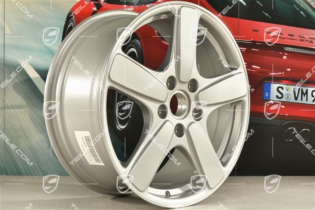 19-inch wheel rim Cayenne Sport Classic II, 8,5J x 19 ET59, GT Silver Metallic