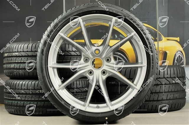 20-inch summer wheels set Carrera S IV, rims 8,5 J x 20 ET49 + 11,5 J x 20 ET56 + summer tyres 245/35 ZR20 + 305/30 ZR20, with TPMS