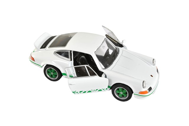 Samochód zabawka pull back Porsche 911 RS 2.7, Welly, biały, 1:38