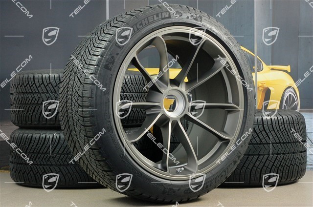 GT3RS 20" GT3RS koła zimowe, komplet, felgi 9J x 20 ET55 + 12J x 20 ET47 + NOWE opony zimowe Michelin 245/35 R20 + 315/35 R20, z czujnikami ciśnienia