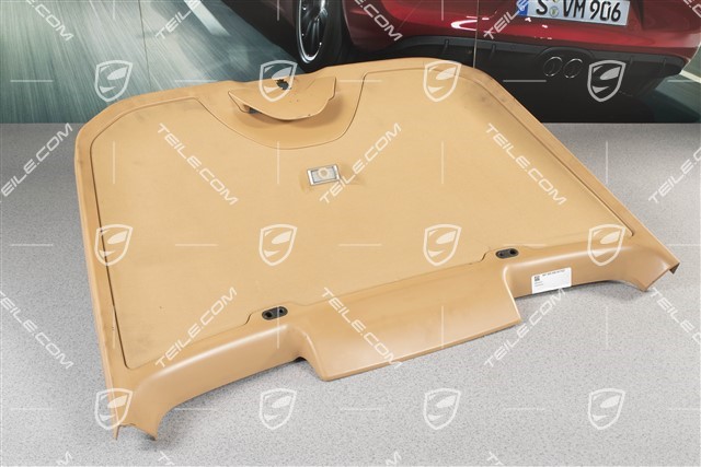 Boot lid / trunk lining lower in Sand beige, w/o rear wiper package