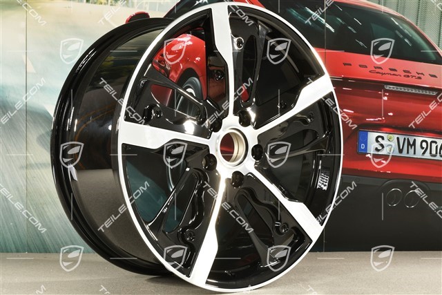 21-inch wheel rim Taycan Exclusive Design, 9,5J x 21 ET60, Carbon version (carbon aeroblades not included), front, R