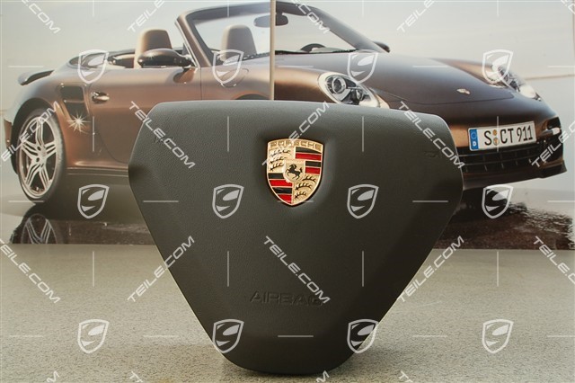 Airbag, 3-spoke, leather, black