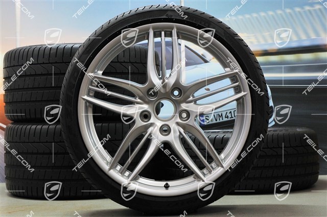 20" summer wheel set SportDesign, wheel 8,5J x 20 ET51 + 11J x 20 ET52 + Pirelli summer tyres 245/35 ZR20 + 305/30 ZR20, TPMS