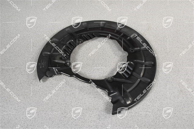 Rear axle disc brake protective plate, PCCB, L