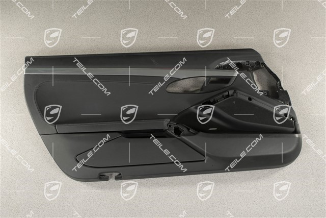 Door trim panel, BOSE / door panel trim, galvanised, Seat position control, Leather Black, L