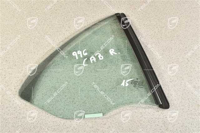 Rear quarter glass, Convertible, R