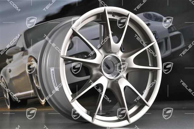 19-inch GT3 II RS 4.0 / GT2 RS wheel set, white gold metallic, front 9J x 19 ET47 + rear 12J x 19 ET48
